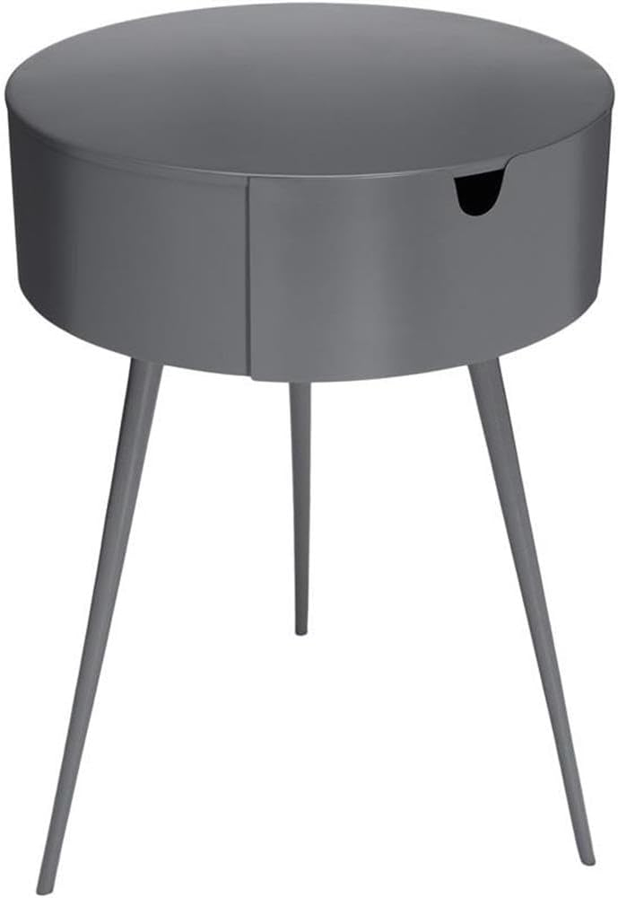 Meridian Furniture Bali Gray Metal Nightstand