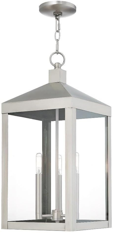 Livex Lighting Nyack 3 - Light Pendant in  Brushed Nickel