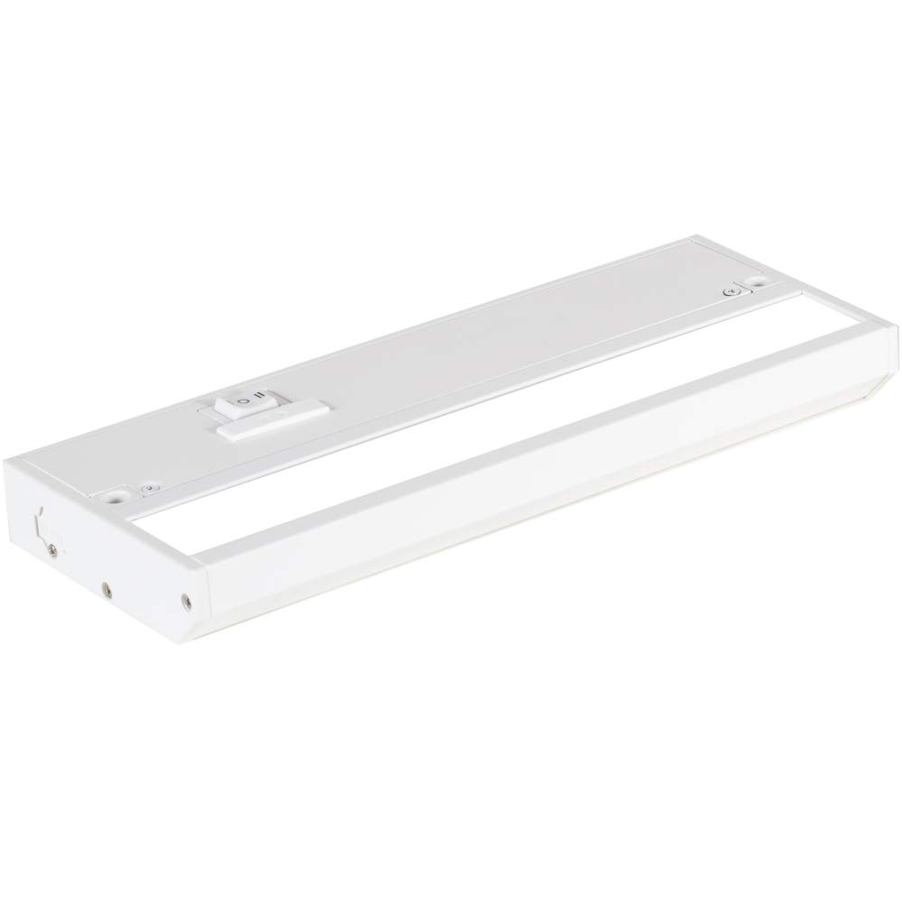 LED Under Cabinet Lighting Hardwired - Linkable Undercabinet Lights for Kitchen - 3CCT 9 Inch White Finish - Undercounter Dimmable Plug in Light or Hard Wired - Under Counter Fixture Direct Wire