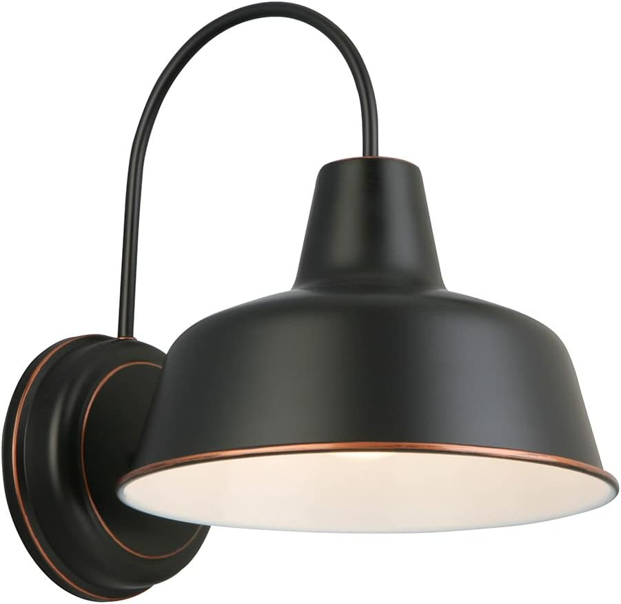 Design House 519504 Mason Barn Light Indoor/Outdoor Wall Light for 8-inch in Oil Rubbed Bronze