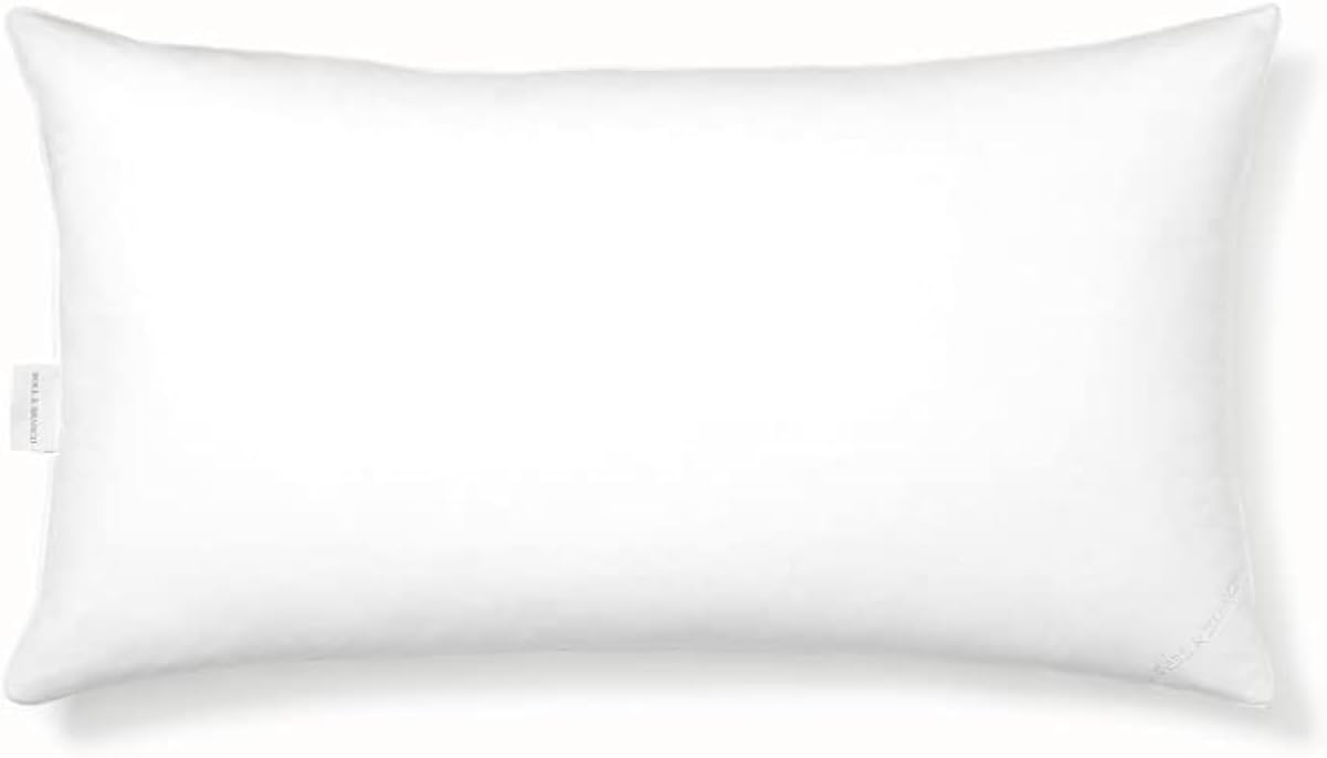 BOLL & BRANCH Down Chamber Pillow - Medium, King - Naturally Cooling Shell - Premium Comfort, Superior Support - Cruelty-Free IDS Certified Down