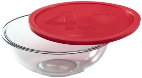 Pyrex 4-quart Mixing Bowl with Red Lid