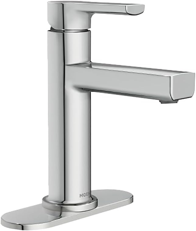 Moen Rinza 1-Handle Lever Centerset Bathroom Faucet, Chrome 84627