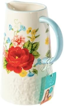 The Pioneer Woman Sweet Rose White 2.1-Quart Pitcher