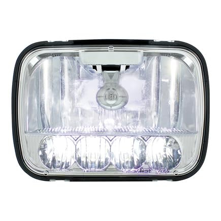 United Pacific 5 High Power LED 5 in x 7 in Crystal Headlight - High and Low Beam Headlight 31297