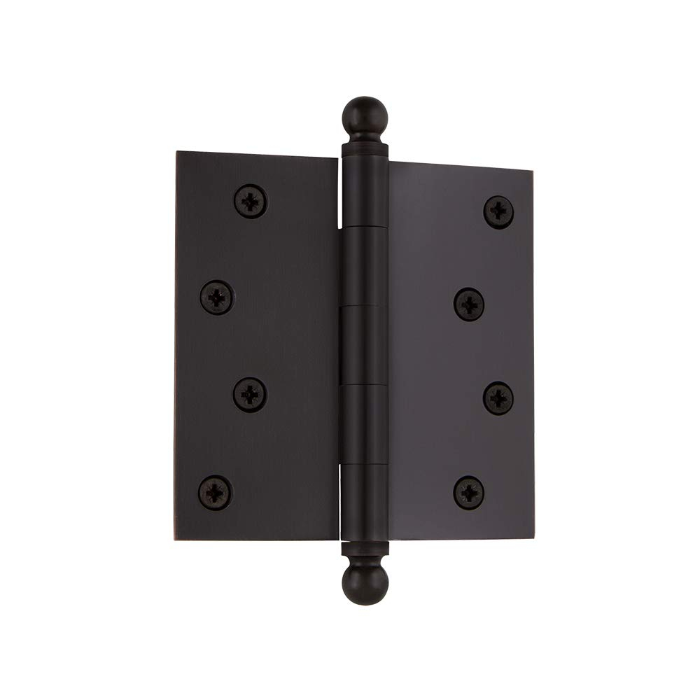 Nostalgic Warehouse 4" x 4" Ball Tip Residential Hinge with Square Corners