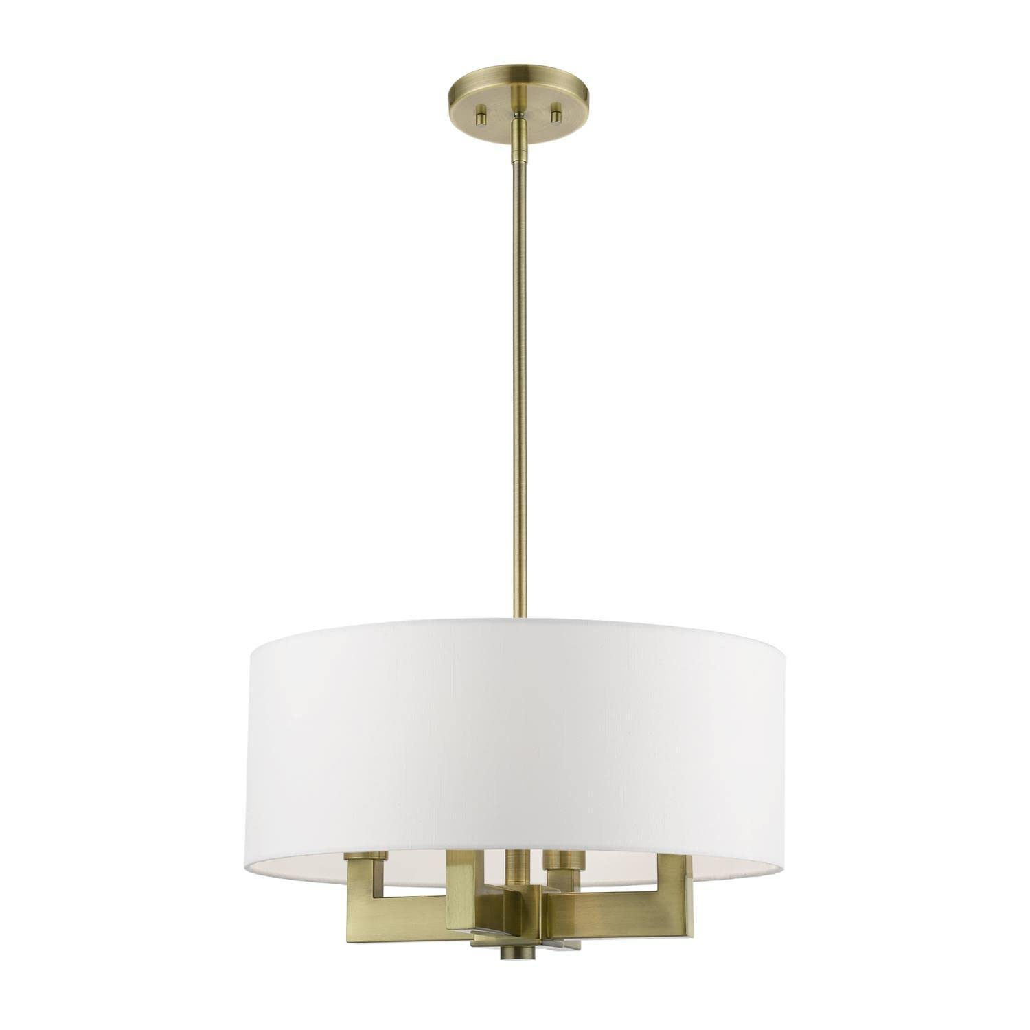 Livex Lighting Cresthaven 4 - Light Chandelier in  Antique Brass