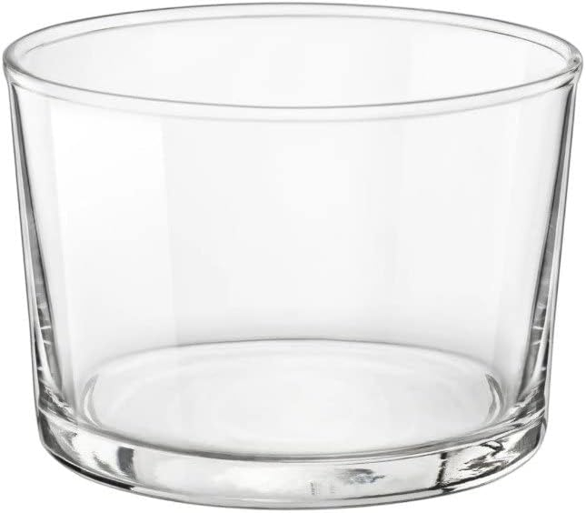 Bormioli Rocco Essential Decor Glassware 7.5 Ounce Drinking Glasses for Water, Set of 12