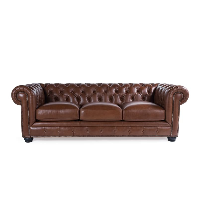 Freddie 95'' W Leather Sofa