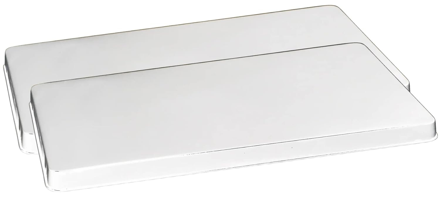 Calypso Basics, Tin Rectangular Burner Cover Set of 2, White