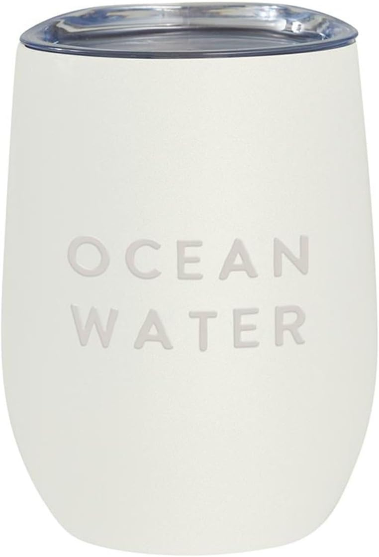 Santa Barbara Design Studio Wine Tumbler with Lid Stainless Steel Insulated SIPS Drinkware Stemless Wine Glass Tumbler, 12-Ounce, Ocean Water