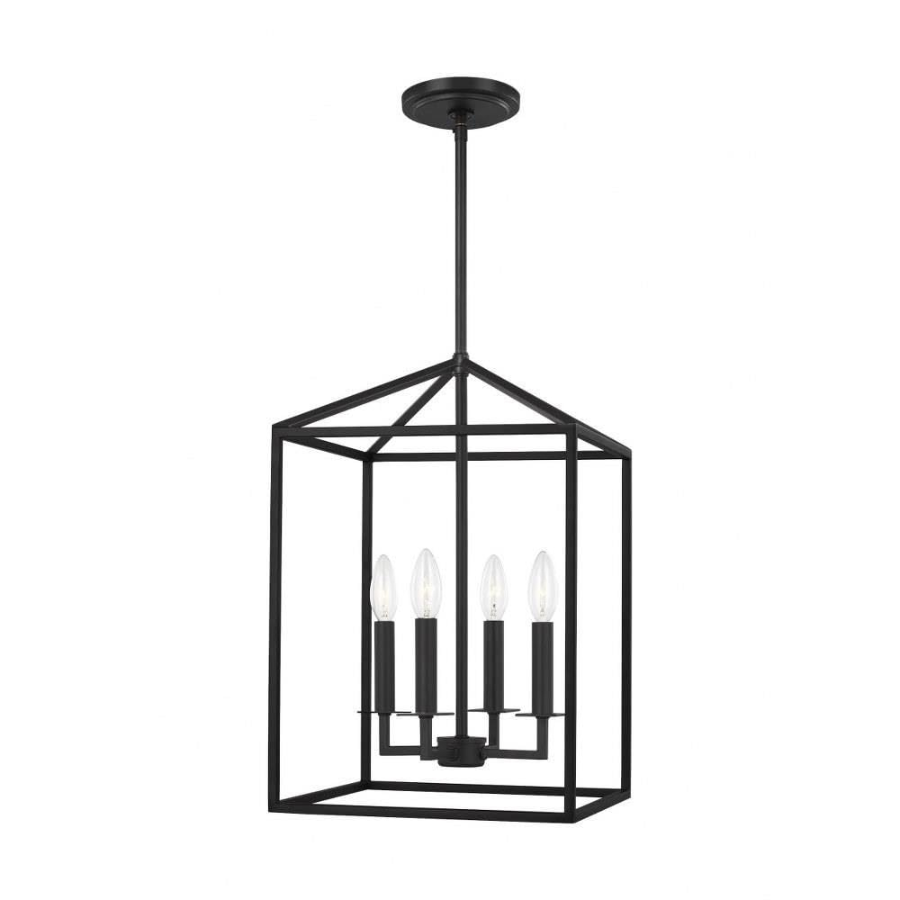 Lucius Pendant Light - Black / 12.25"W