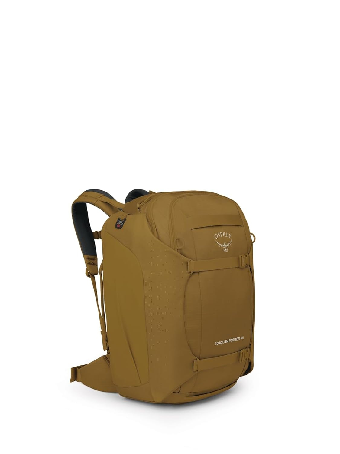 Brindle Brown Nylon 46L Travel Backpack with AirScape Panel