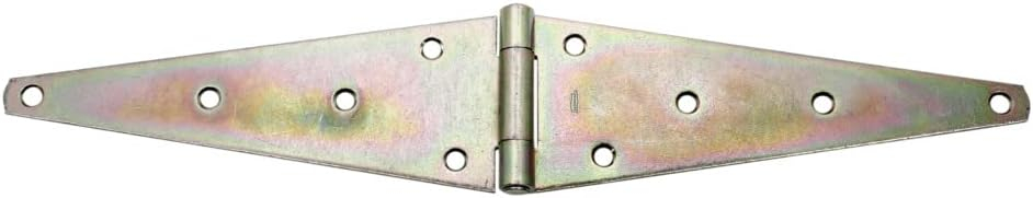 National Hardware - 282BC 12" Heavy Strap Hinge - Zinc Plated