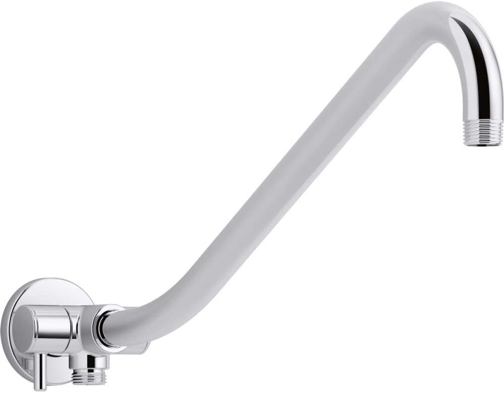 Gooseneck Rainhead Arm with 3-Way Diverter
