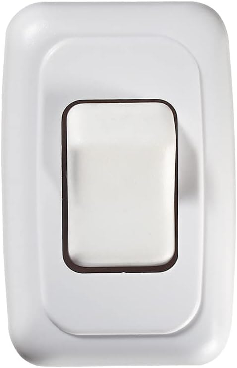 RV Designer Collection S531 Single Contoured Wall Switch