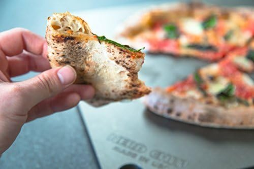 High-Performance Steel Pizza Baking Stone with Flaxseed Oil Seasoning