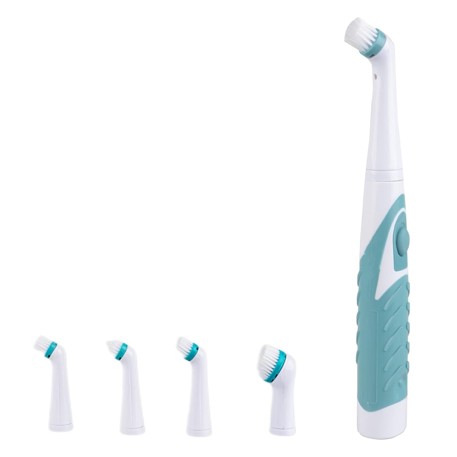 Electric Cleaning Brush with 4 in 1 Multiple Brush Heads, Indoor Household Cordless Motorized Brush for Bathroom Toilet Kitchen Tile Crevice