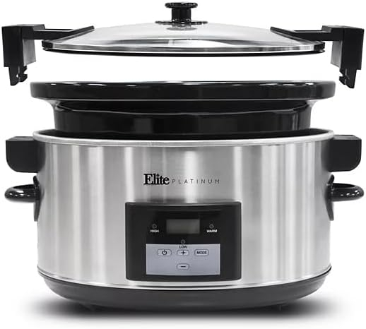 Maxi-Matic Elite Platinum MST-900V 8.5 Quart Stainless Steel Oval Slow Cooker