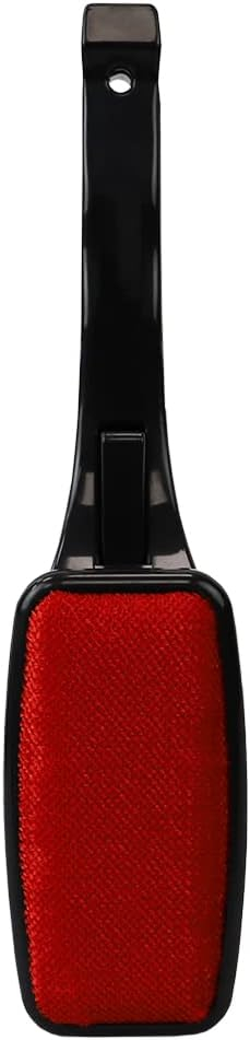 Red and Black Reusable Manual Lint Brush with Plastic Handle