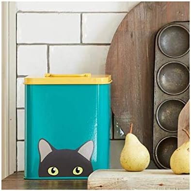 Burgon & Ball Creaturewares Doris Cat GCR/CAT Tin Pet Food Storage, 16.5 cm x 11 cm x 20 cm Size