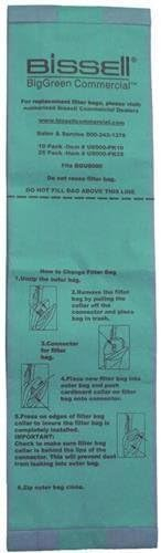 U8000-PK25 3-13/64in.L Vacuum Cleaner Bag Pack of 25