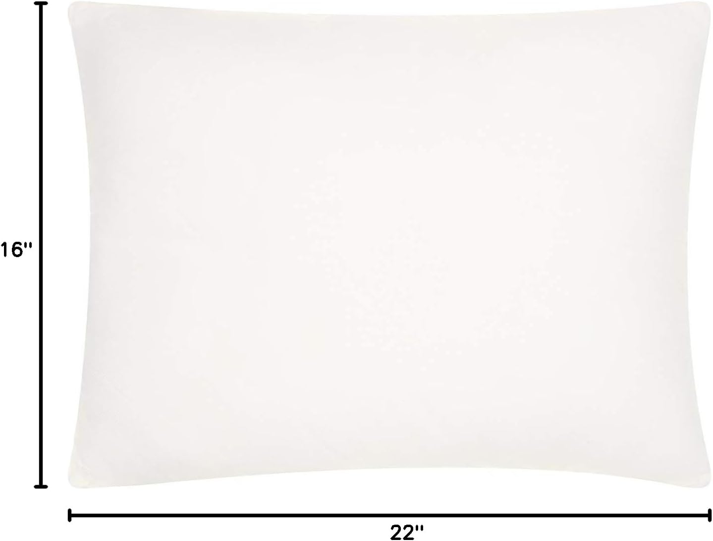 Mina Victory Poly & Down Inserts Polyester White 16" X 22" Pillow Insert