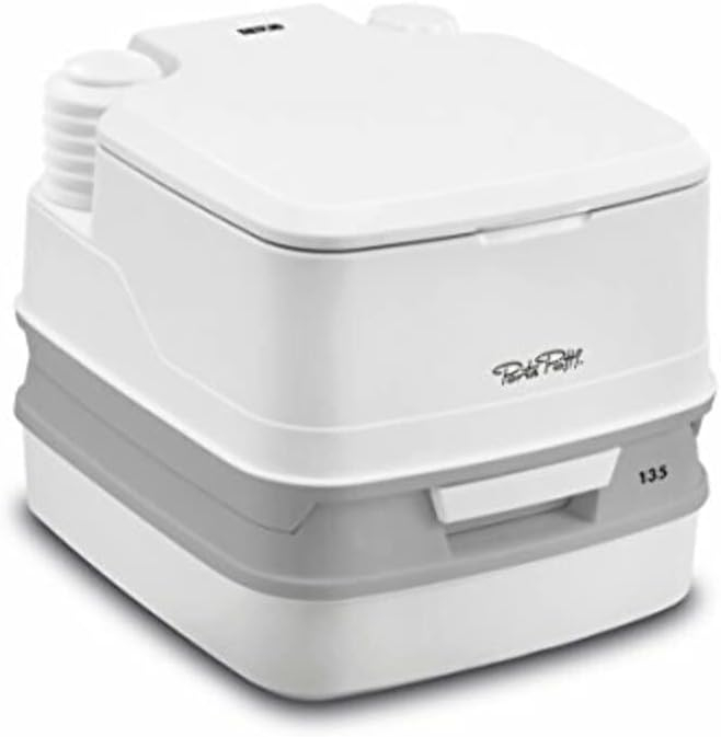 Thetford 92860 135 2.6 Gallon Porta Potti with Rotating Pour Spout, White