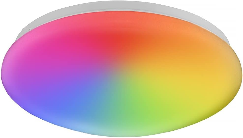 Luvoni by Maxxima 13 in. Smart WiFi LED Mushroom Light Ceiling Fixture, Dimmable, CCT 2000K-5000K, 1500 Lumens