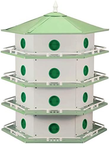 Heath Outdoor Products AH-24D Deluxe Aluminum Purple Martin House - 24 Room