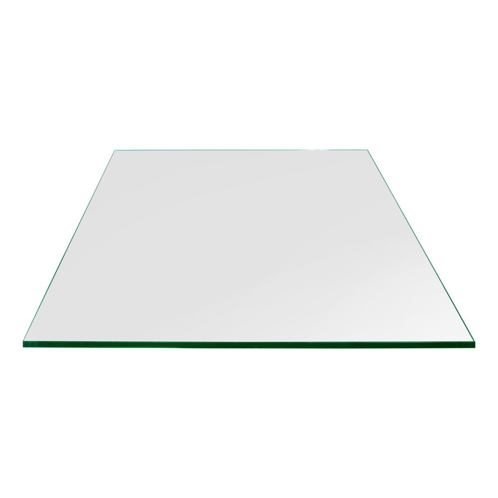 30 inch Square Glass Table Top - Tempered - 1/4" Thick Glass Surface, Safe Flat Polished, Eased Corners, Multipurpose for Dining Table, Patio, Coffee and End Table