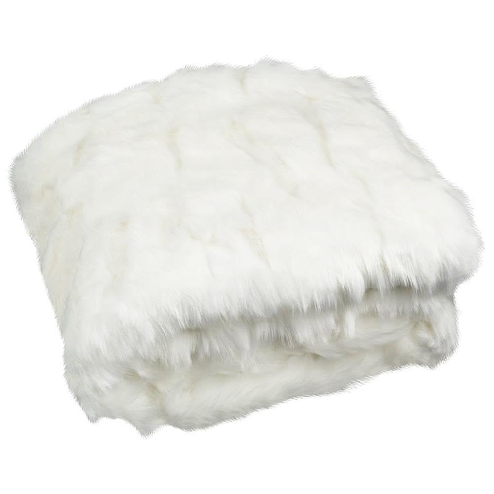 Safavieh Textured Solid Faux Fur Throw