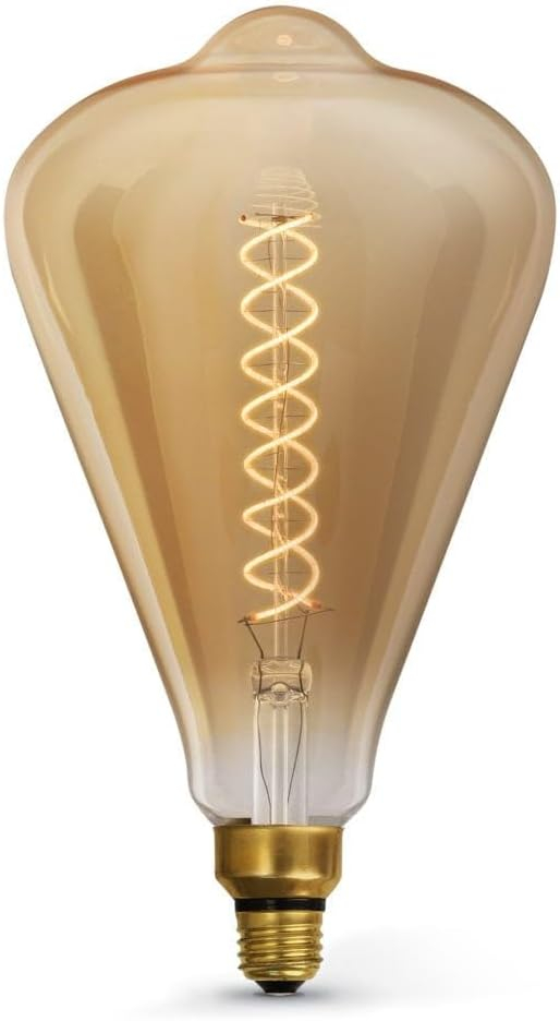 Feit Electric ST52 E26 (Medium) LED Bulb Amber 60 Watt Equivalence 1 pk