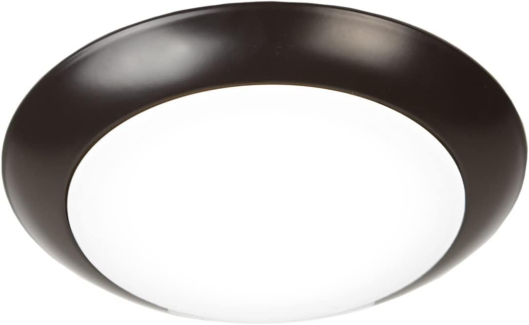 WAC Lighting Disc Aluminum Energy Star Flush Mount and Retrofit Kit in Bronze