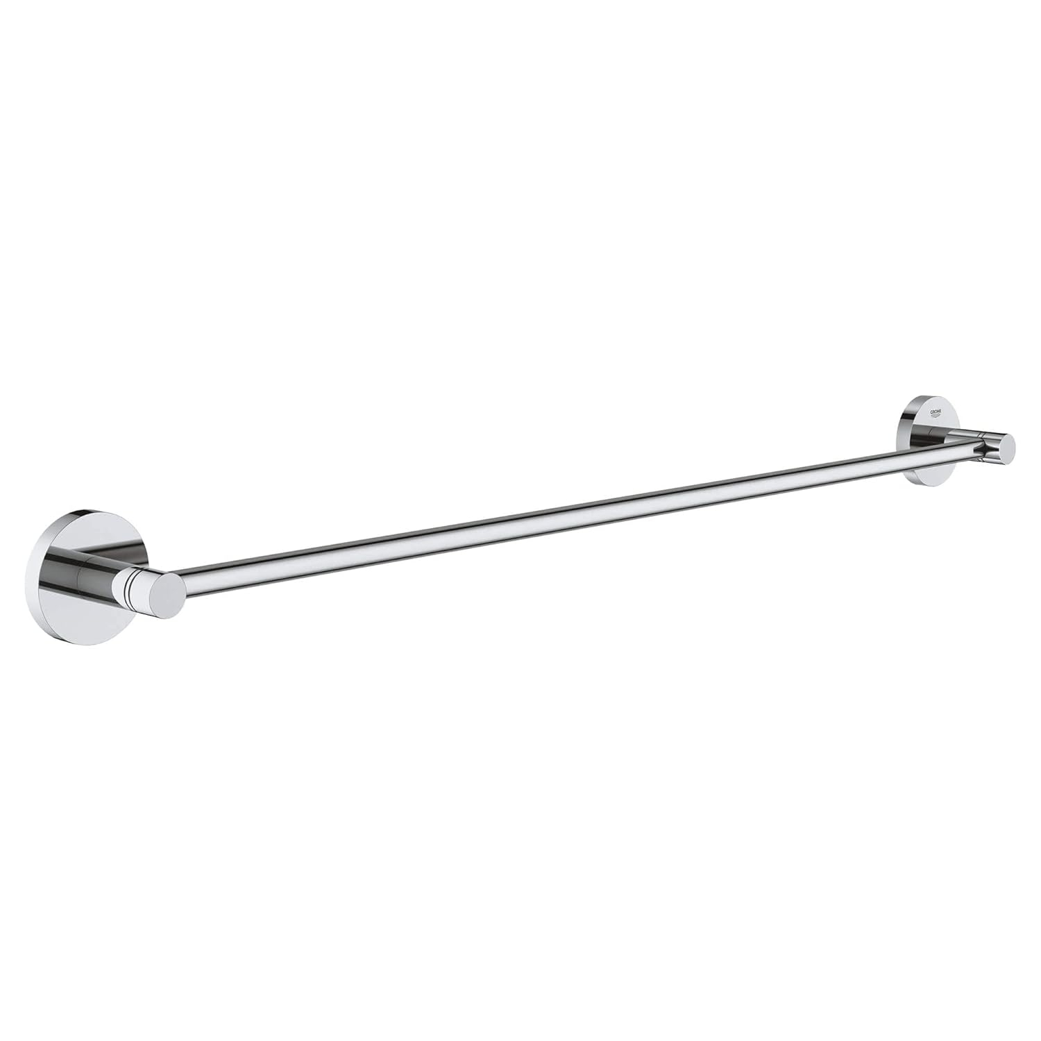 GROHE Essentials Towel Bar with Secure Mounting Assembly, Starlight Chrome