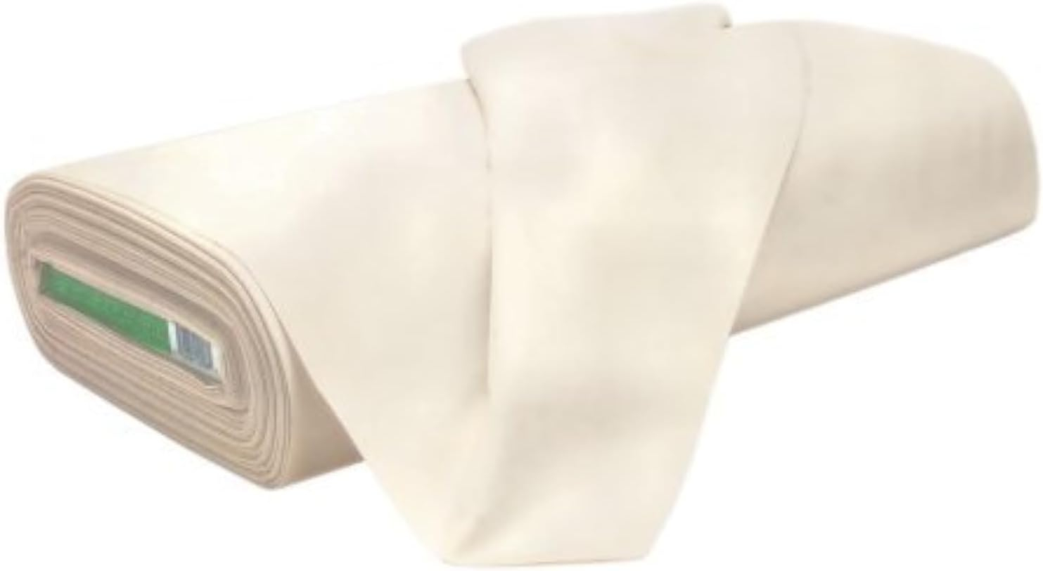 AK TRADING CO. Muslin Fabric/Textile Unbleached - Draping Fabric - Natural 10 Yards Medium Weight - 100% Cotton (63in. Wide)