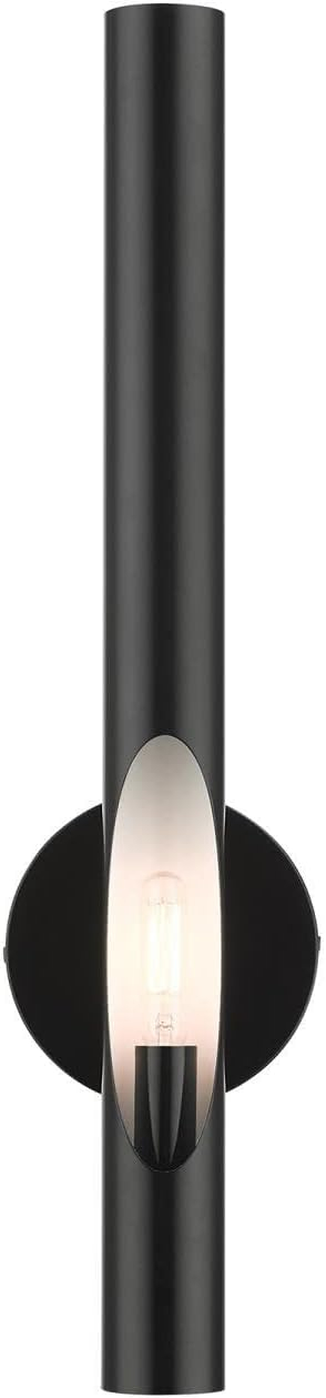 Livex Lighting Acra 1 - Light Wall Light in  Shiny Black