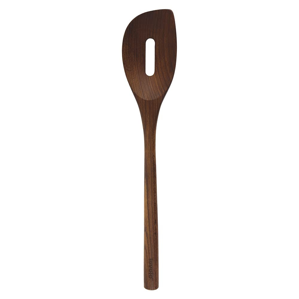 Toasted Beechwood Slotted Mixing Spoon, 12.5-inch
