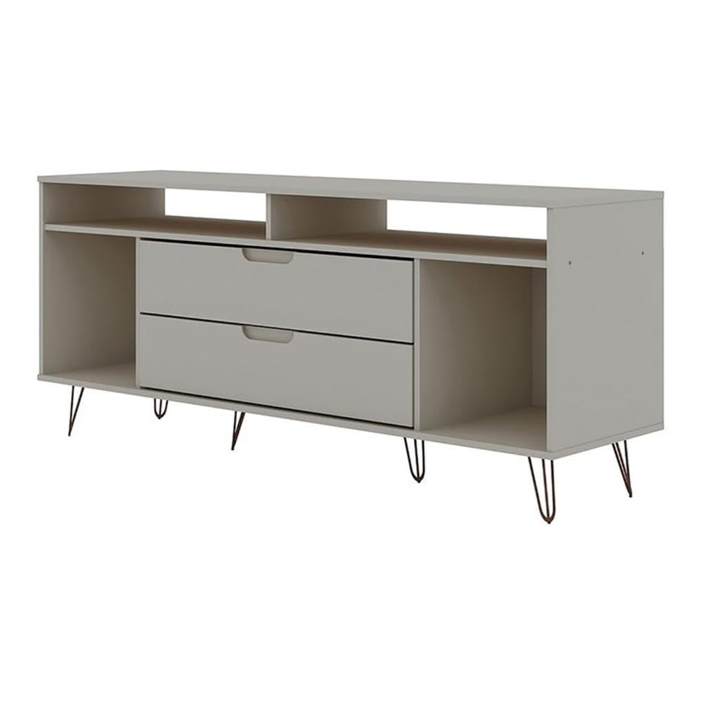 Rockefeller 62.99 TV Stand with Metal Legs and 2 Drawers