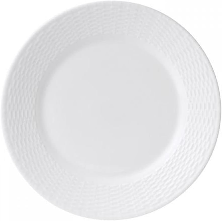 CHNRED Nantucket Basket Dinner Plate, 10.75", White