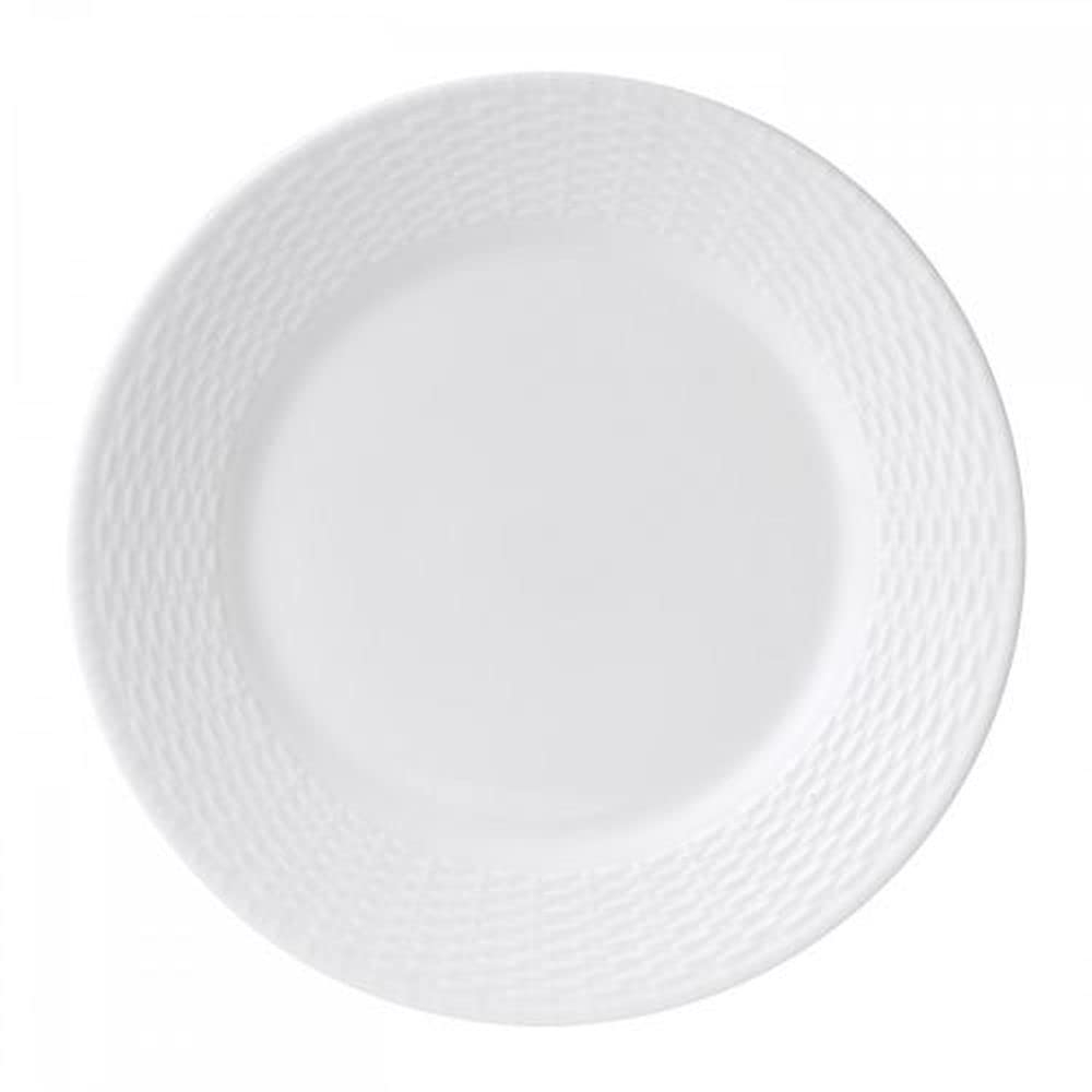 CHNRED Nantucket Basket Dinner Plate, 10.75", White