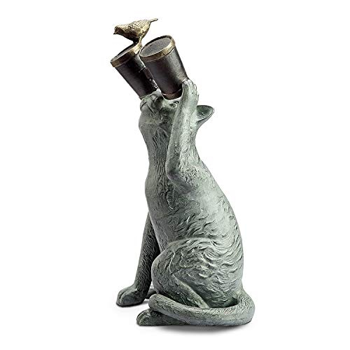 Observant Cat Metal Garden Sculpture