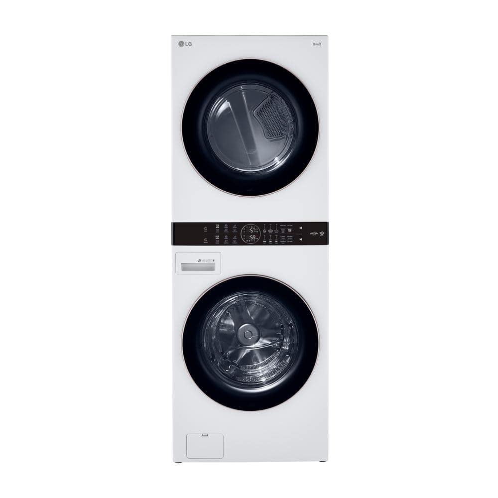 LG WKE100HWA 27 inch White WashTower™ with Center Control™ 4.5 cu. ft. Washer and 7.4 cu. ft. Electric Drye