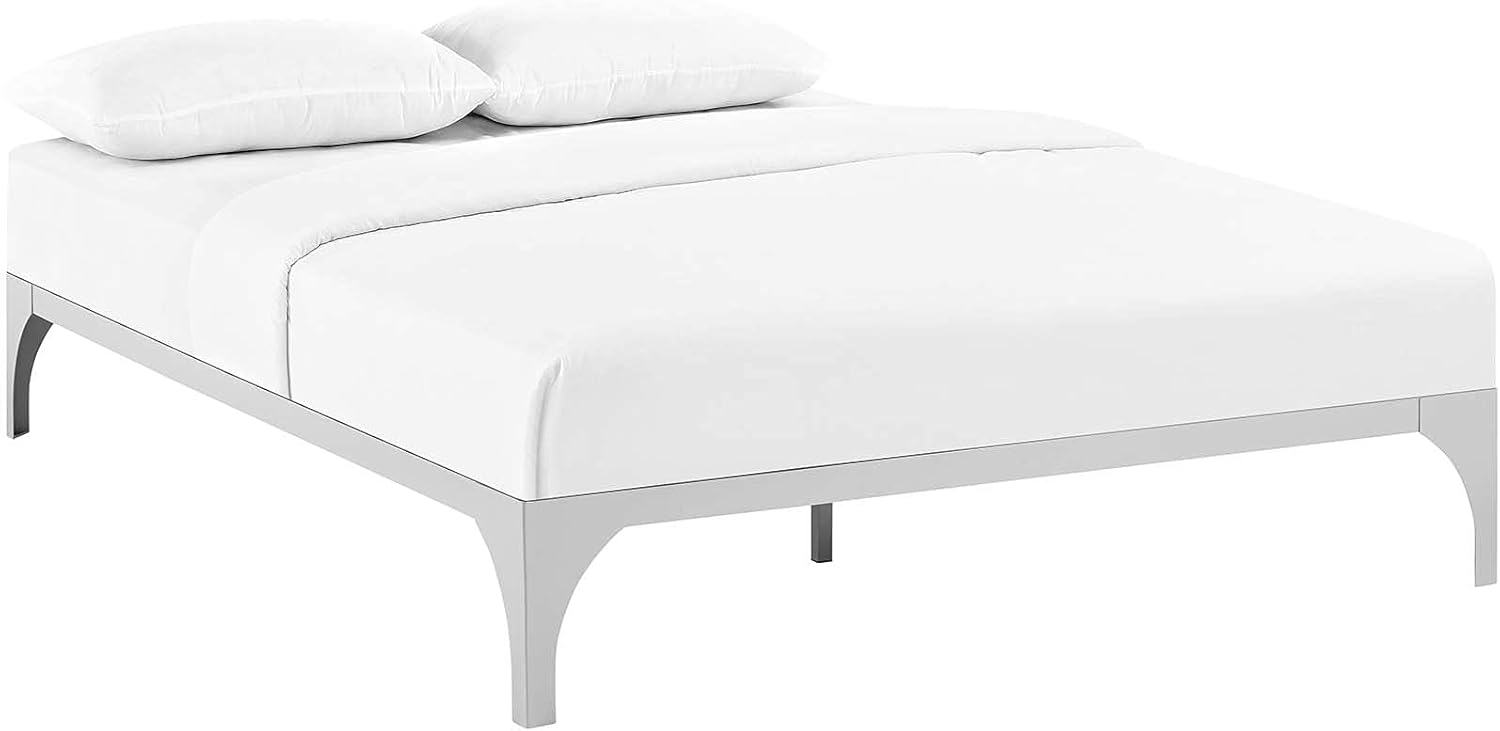 Modway Ollie King Bed Frame in Silver