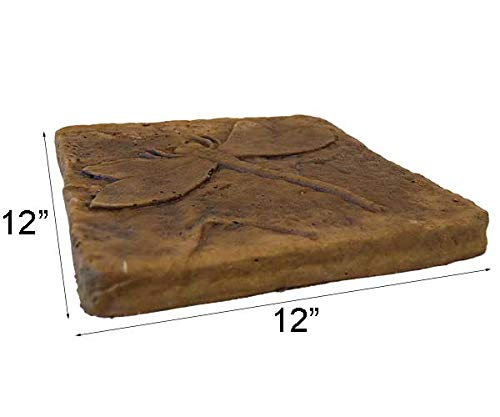 Autumn Wheat Concrete Dragonfly Garden Stepping Stone