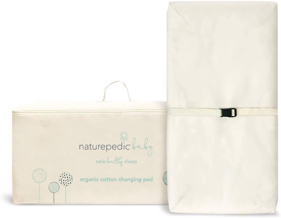 Organic Cotton 4-Sided Contoured Changing Pad with Waterproofing