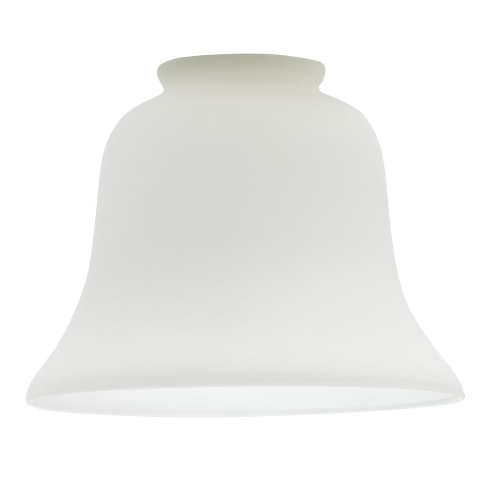 Satin White Bell Glass Shade for Floor and Table Lamps