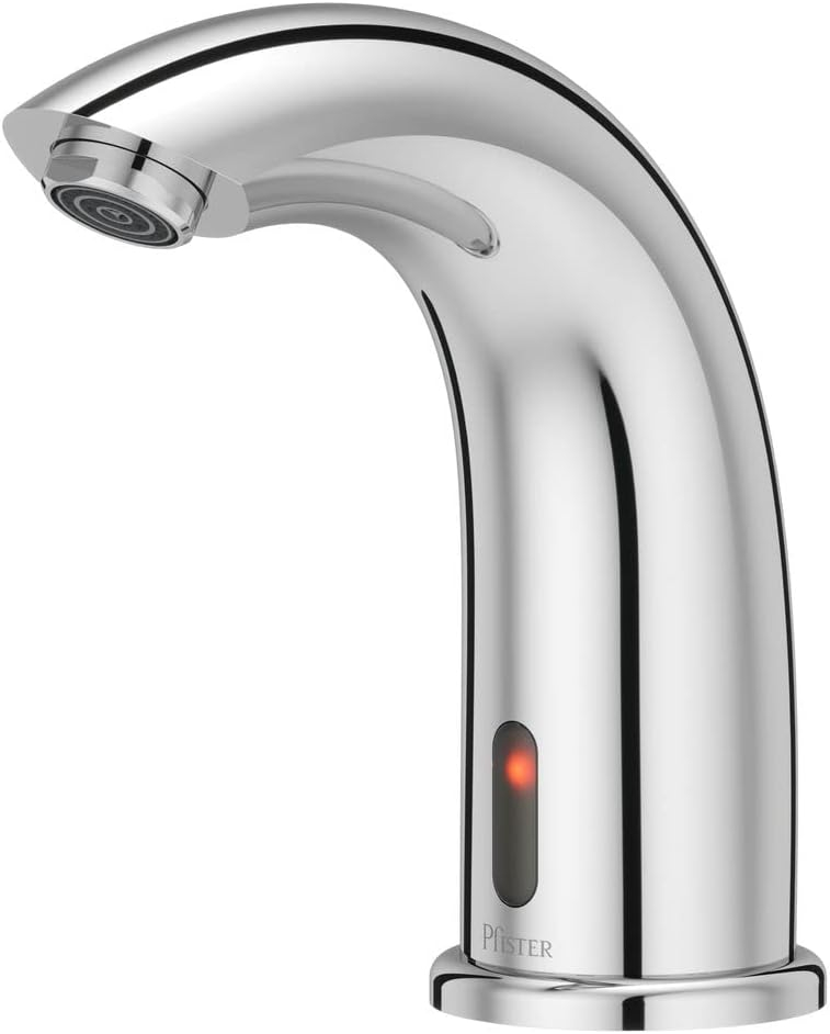 Polished Chrome Touchless Commercial Bathroom Faucet