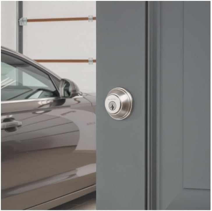 385 Round Double Cylinder Deadbolt Featuring SmartKey in Venetian Bronze