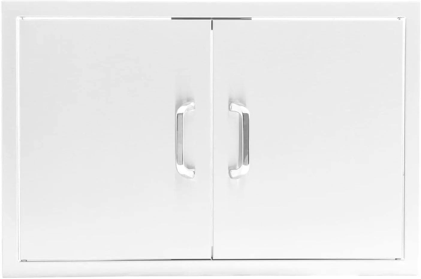 BBQGuys Signature 25-Inch Stainless Steel Double Access Door - Traditional